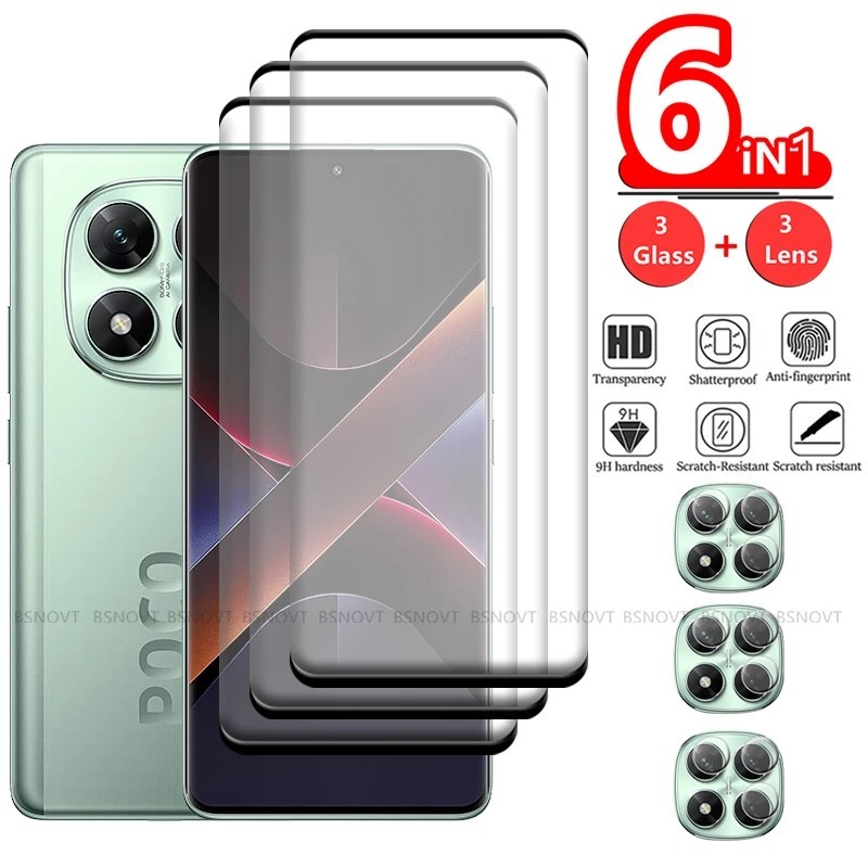 Película Poco X7: Proteção 9H e Curvatura 5D