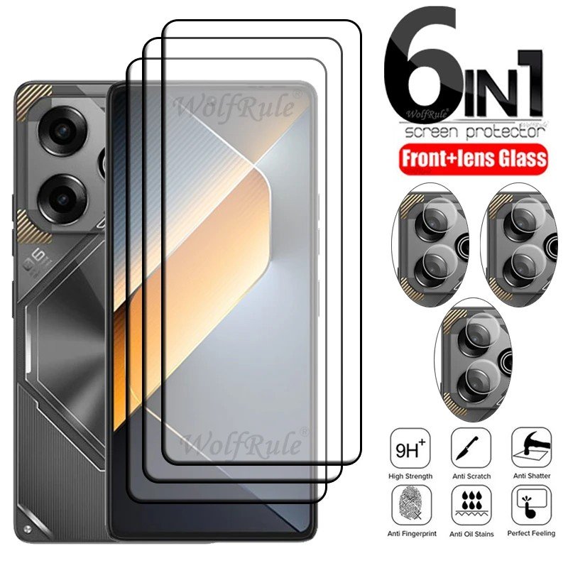 Película Protetora Tecno Pova 6 Pro: Kit 6 em 1