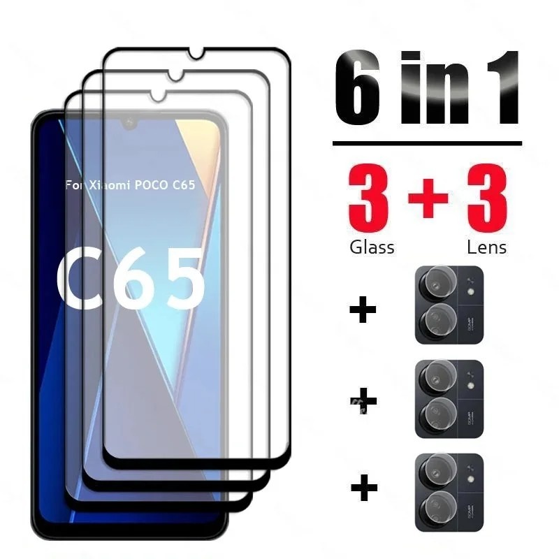 Película Protetora Xiaomi Poco C65/C75: Kit Completo 6 em 1