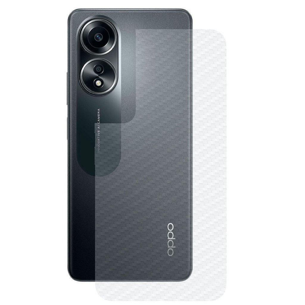 Película Traseira Oppo A58: Fibra de Carbono Gshield