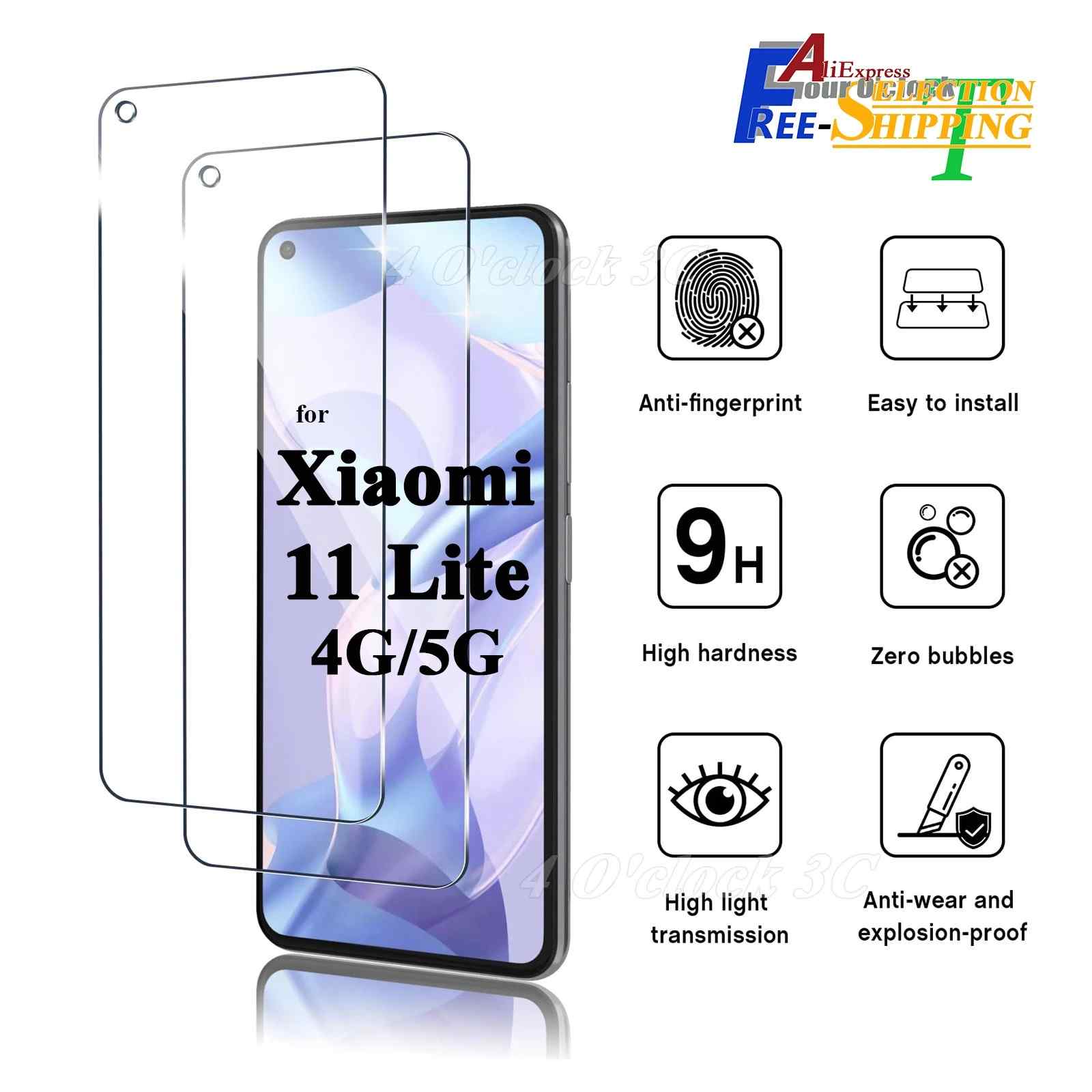 Película Xiaomi 11 Lite: Proteção 9H Transparente