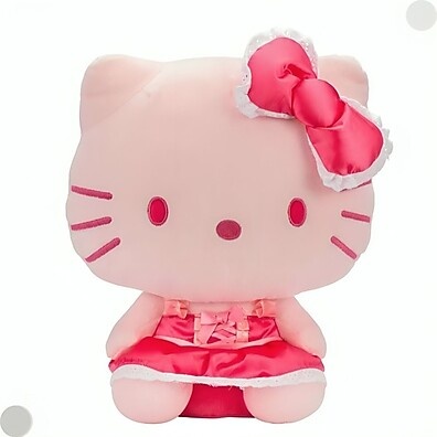 Pelúcia Hello Kitty Rosa 28cm: Fofura e Coleção!
