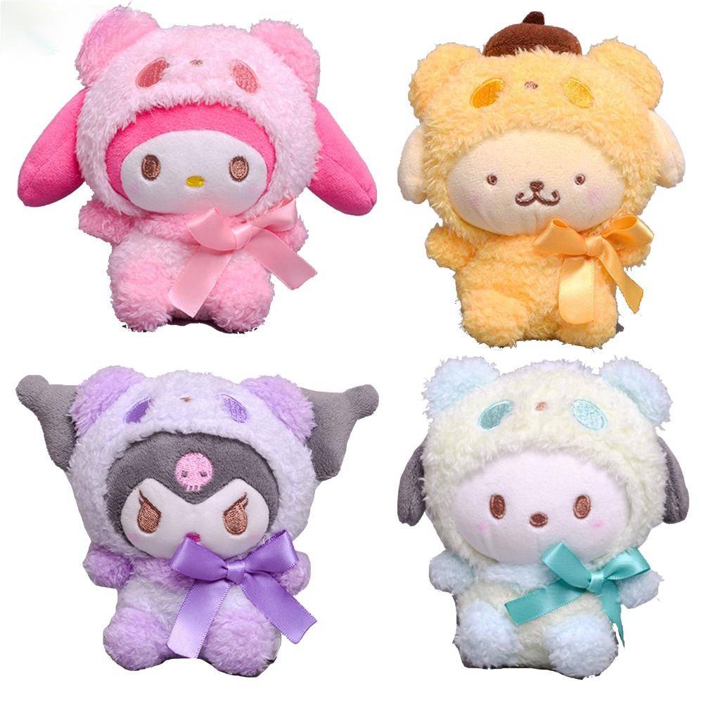 Pelúcia Kawaii 13cm My Melody Kuromi Cinnamoroll – Presente Ideal para Colecionadores