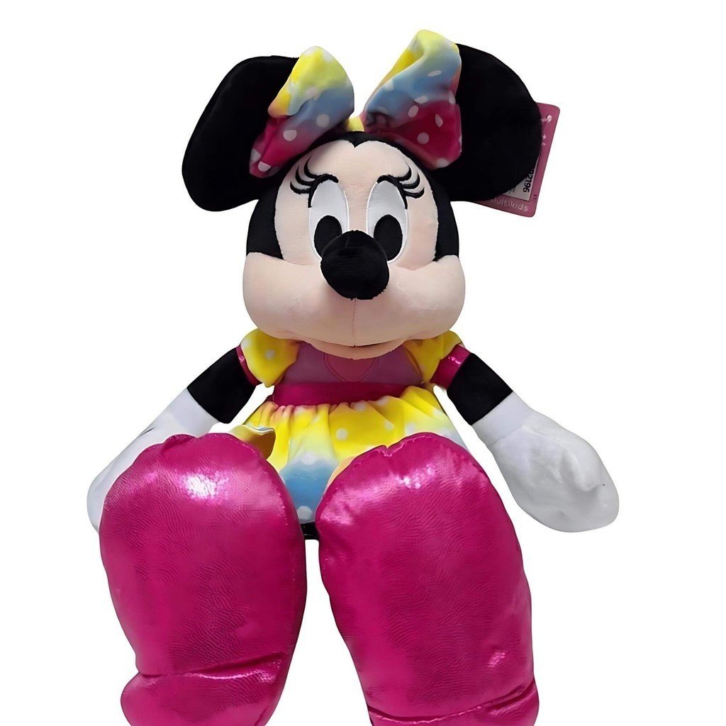 Pelúcia Minnie Rainbow 40cm: Diversão e Fofura!
