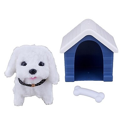 Pelúcia Pet com Casinha e Acessórios Play&Fun - Diversão Realista para Crianças