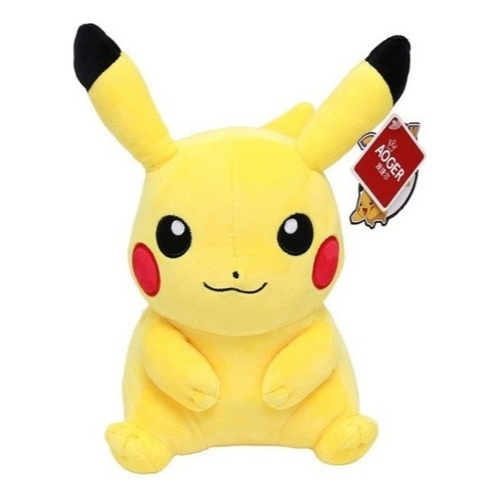 Pelúcia Pikachu Pokémon 20 cm – Brinquedo Hipoalergênico com Luzes para Crianças