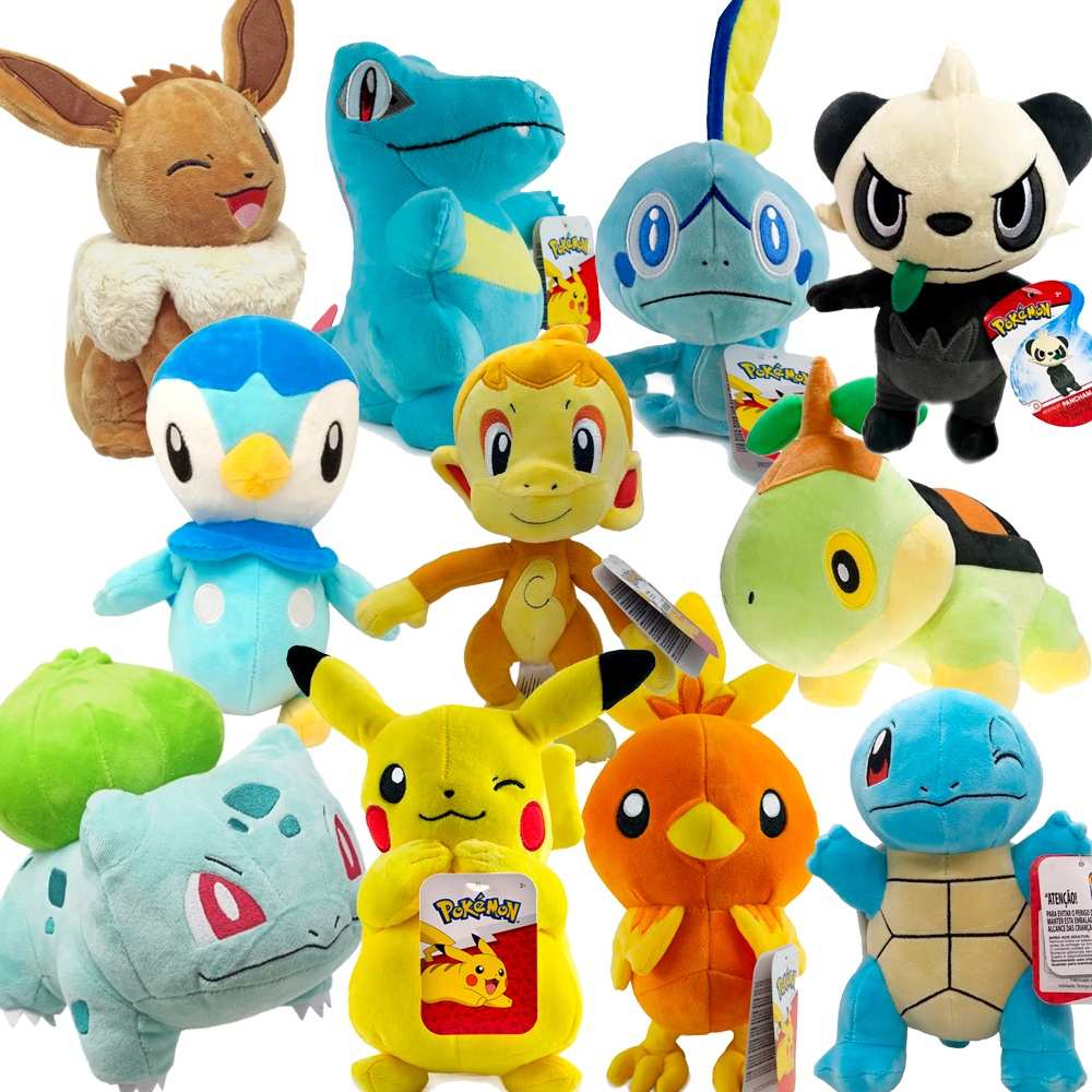 Pelúcia Pokémon 20cm: Colecione seus Favoritos!