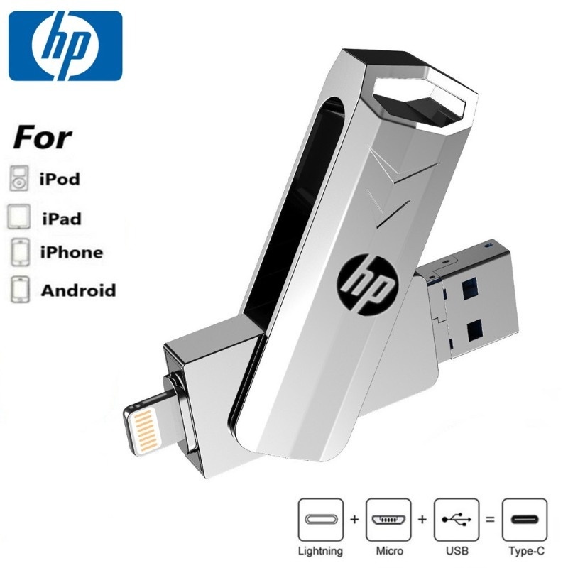 Pendrive HP 2TB 4 Em 1 USB 3.0 – Velocidade e Portabilidade Extrema