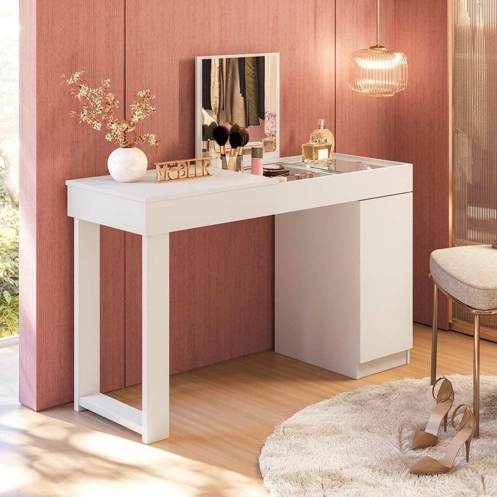 Penteadeira Escrivaninha 121cm: Beleza e Praticidade!