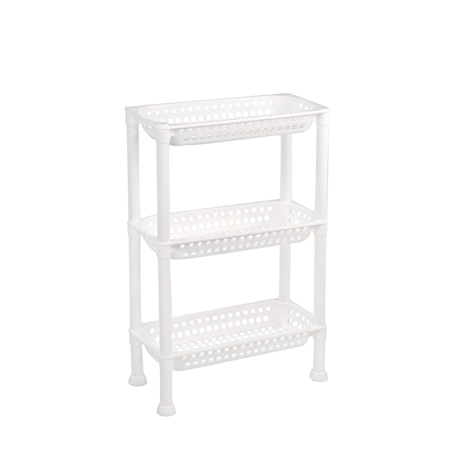 Estante Plástica Multiuso com 3 Bandejas - Organize Espaços Pequenos com Estilo