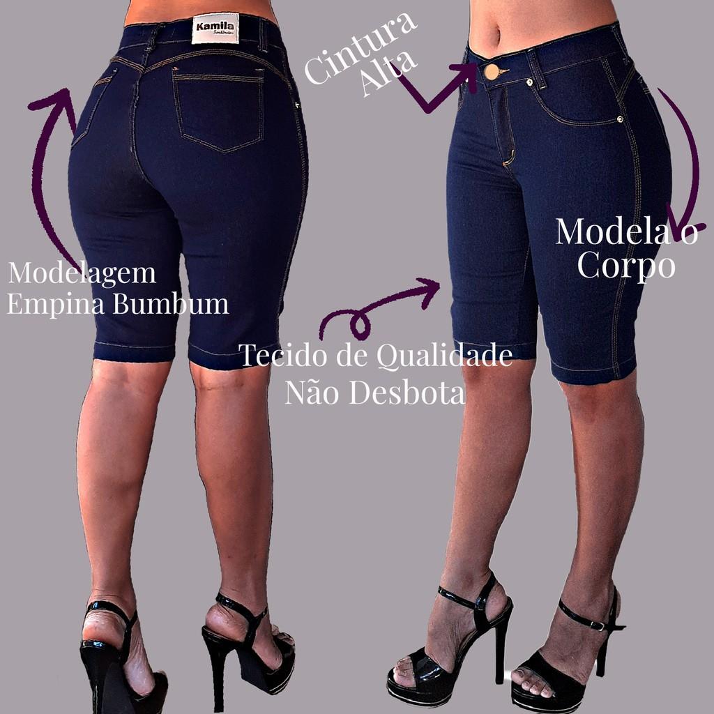 Bermuda Jeans Ciclista: Conforto e Modelagem Perfeita