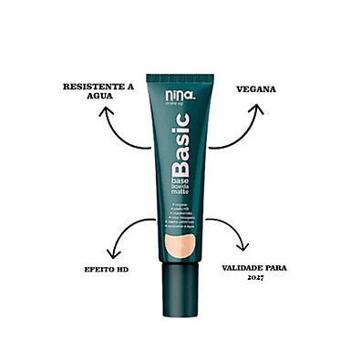 Base Líquida Basic 01: A Revolução Vegana para Pele Perfeita