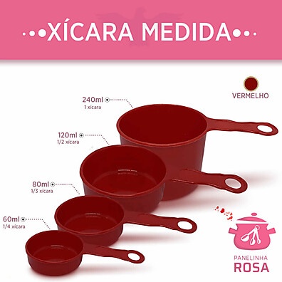 Medidores Cozinha Vermelhos: 9 Peças Perfeitas!