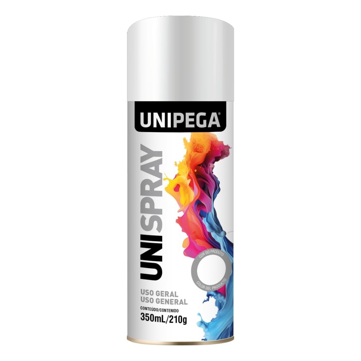 Tinta Spray UniPega Branco Brilhante 350ml - Acabamento Perfeito para Qualquer Superfície