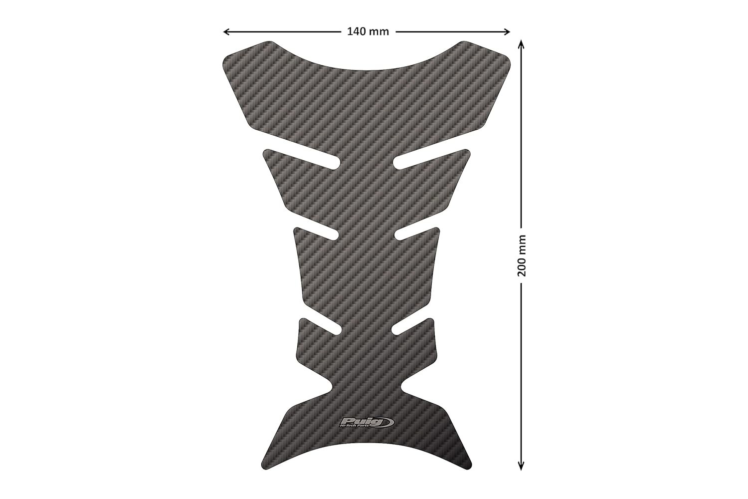 Puig 4051C Carbon Performance Tank Pad: Proteção e Estilo para Sua Moto