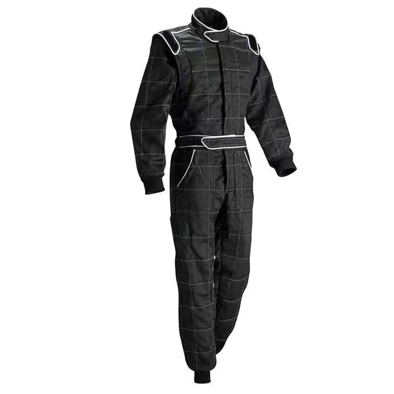 Fato de Corrida Kart Jueshanzj: Conforto e Performance em Pista - Preto (Tamanho M)