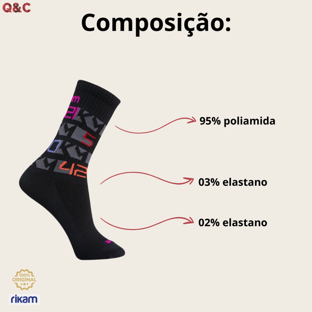Meia de Corrida Rikam: Conforto e Performance!