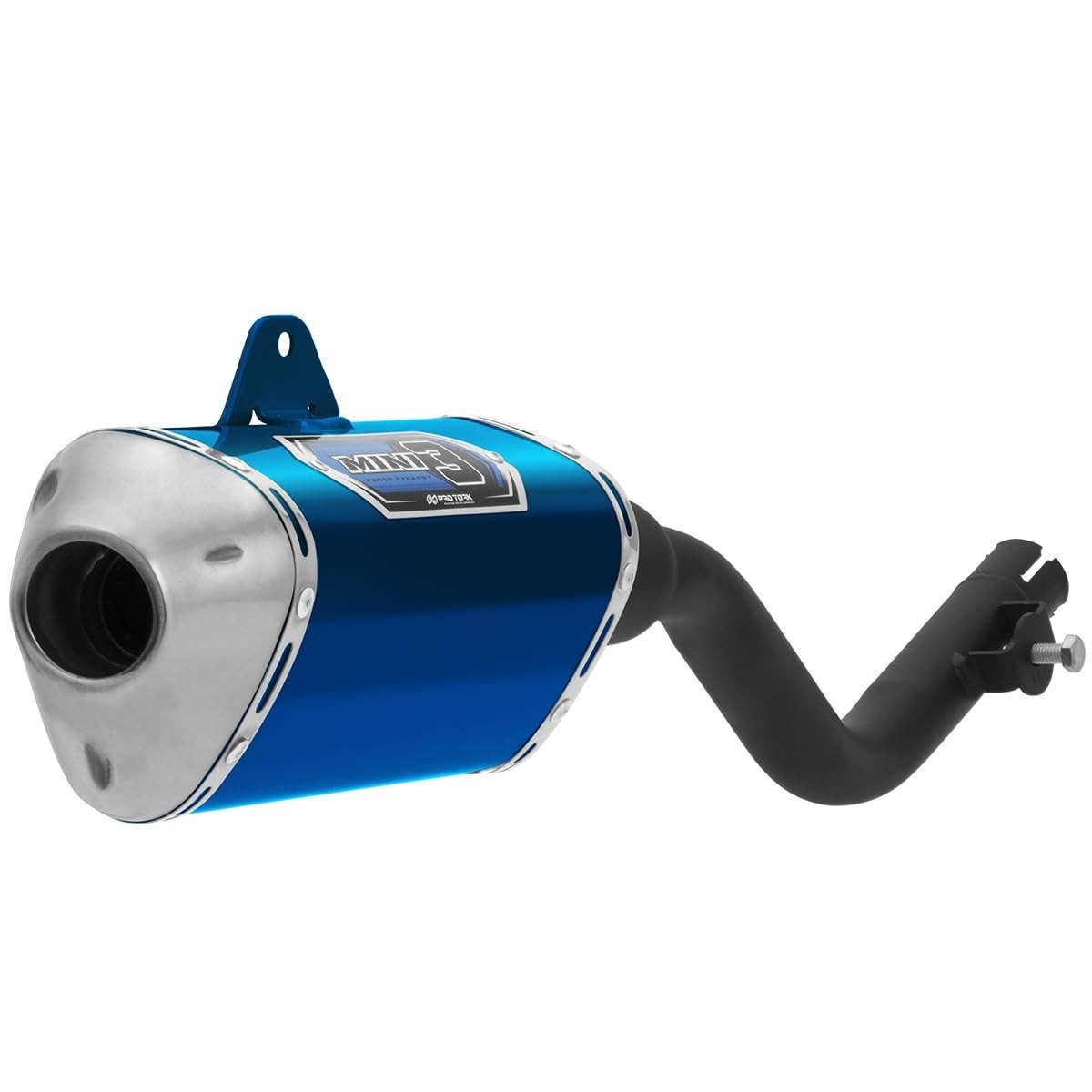 Ponteira Escape Pro Tork Mini 3 Trioval Azul para Bros 160 e XRE 190 - Estilo e Performance