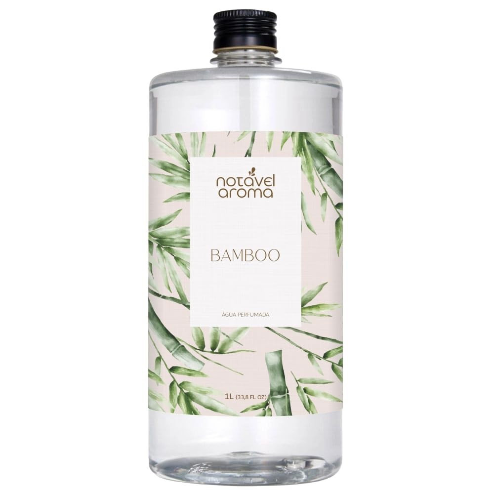 Água Perfumada 1L Bamboo: Aromatizador e Odorizante Premium para Tecidos, Roupas e Ambientes