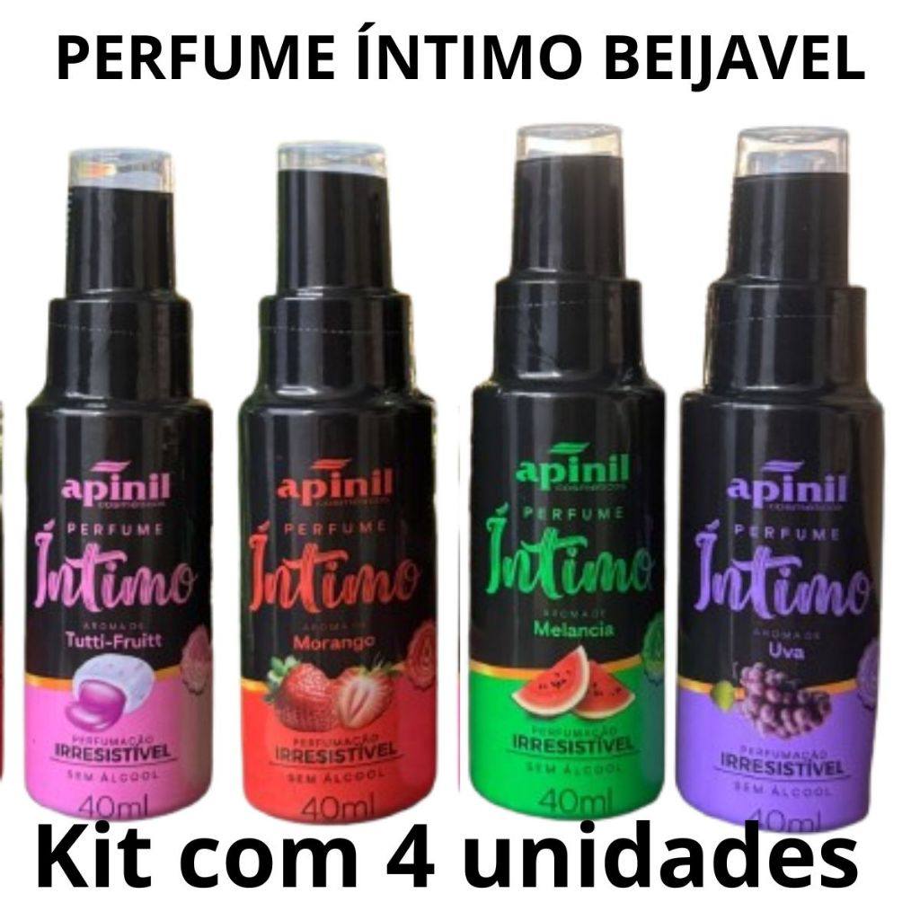 Perfume Íntimo Beijável Apinil: 4 Unidades para Seduzir