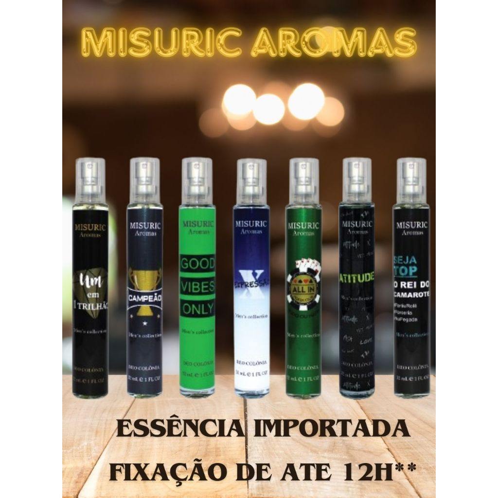 Perfume Masculino Deo Colonia Misuric Aromas 32mL: Fragrâncias que Conquistam