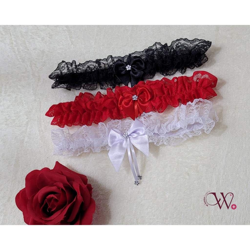 Perneira de Renda Sexy Persex com Lacinho – Lingerie Sensual para Noite