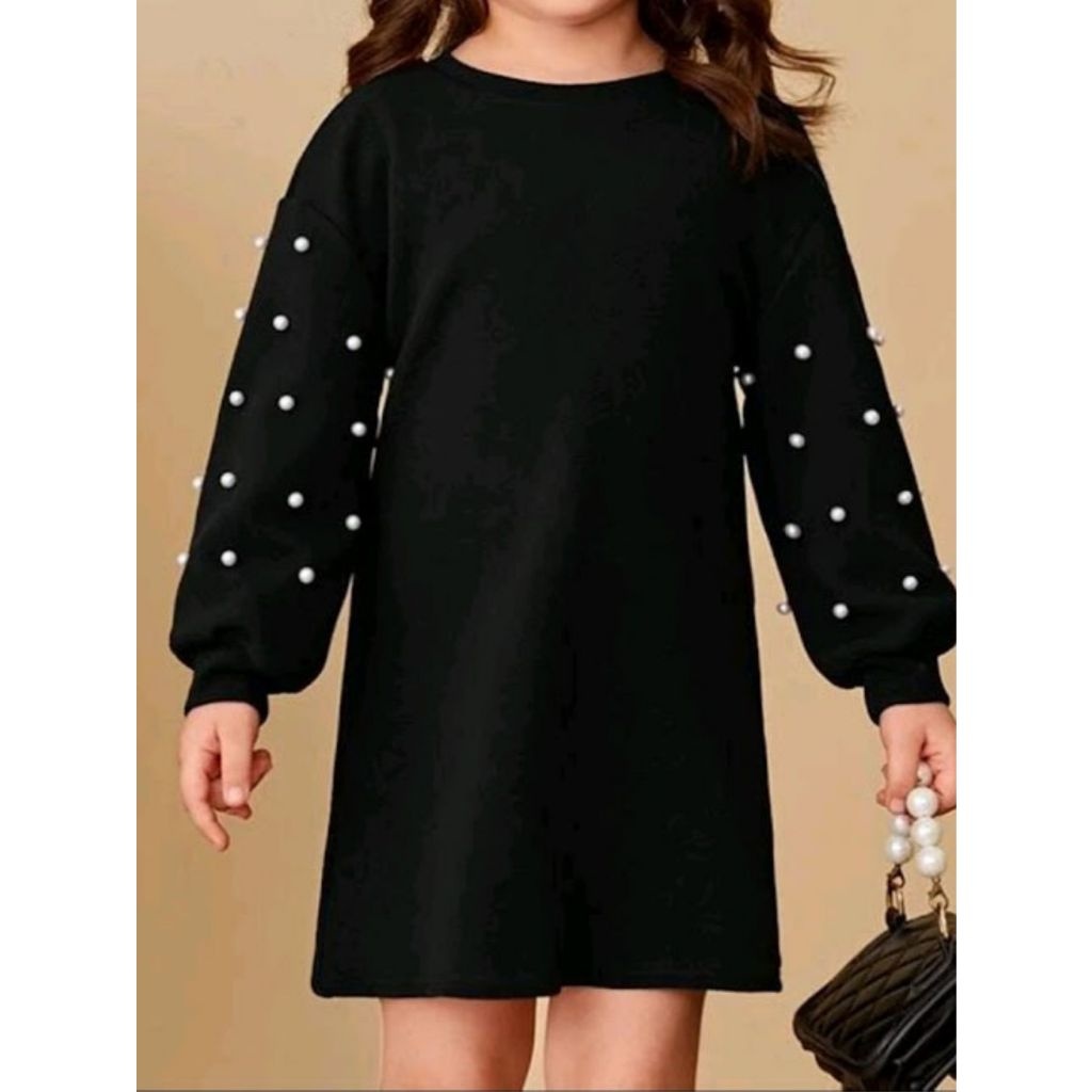 Vestido Infantil Inverno: Elegância com Pérolas