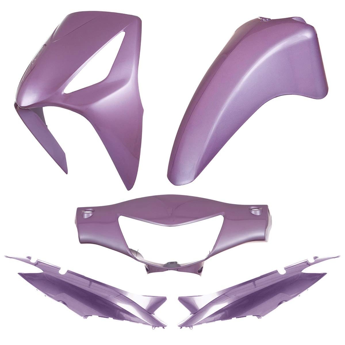 KIT CARENAGEM PRO TORK BIZ 125 KS/ES 2010 ROSA ÁGATA PEROLIZADO - 4 Peças