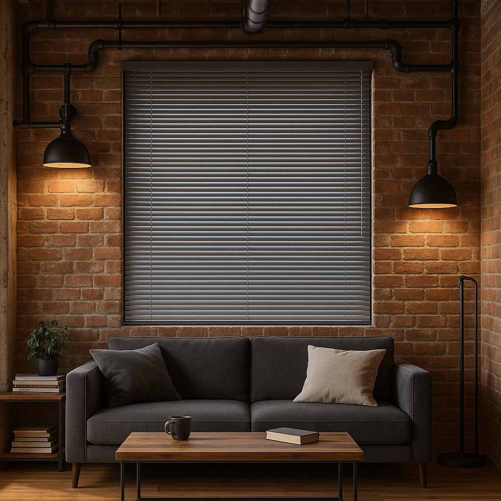 Persiana Horizontal PVC 80x130cm Chumbo - Evolux