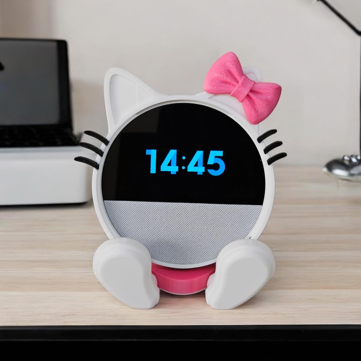 Suporte Alexa Echo Spot Hello Kitty - Decoração Criativa e Funcional para Fãs da Personagem