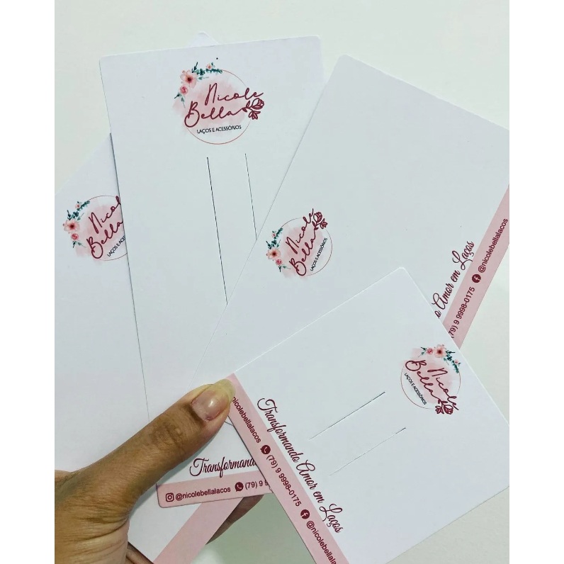 Kit 80 Tags para Laços Personalizadas