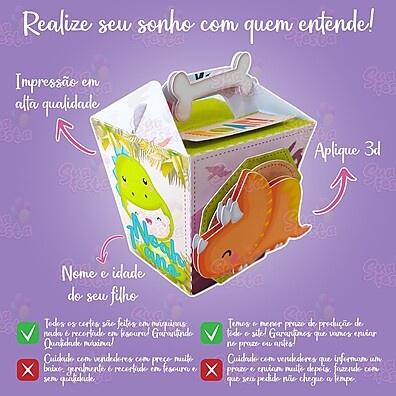 Minecraft: Kit Festa Personalizado 🎁