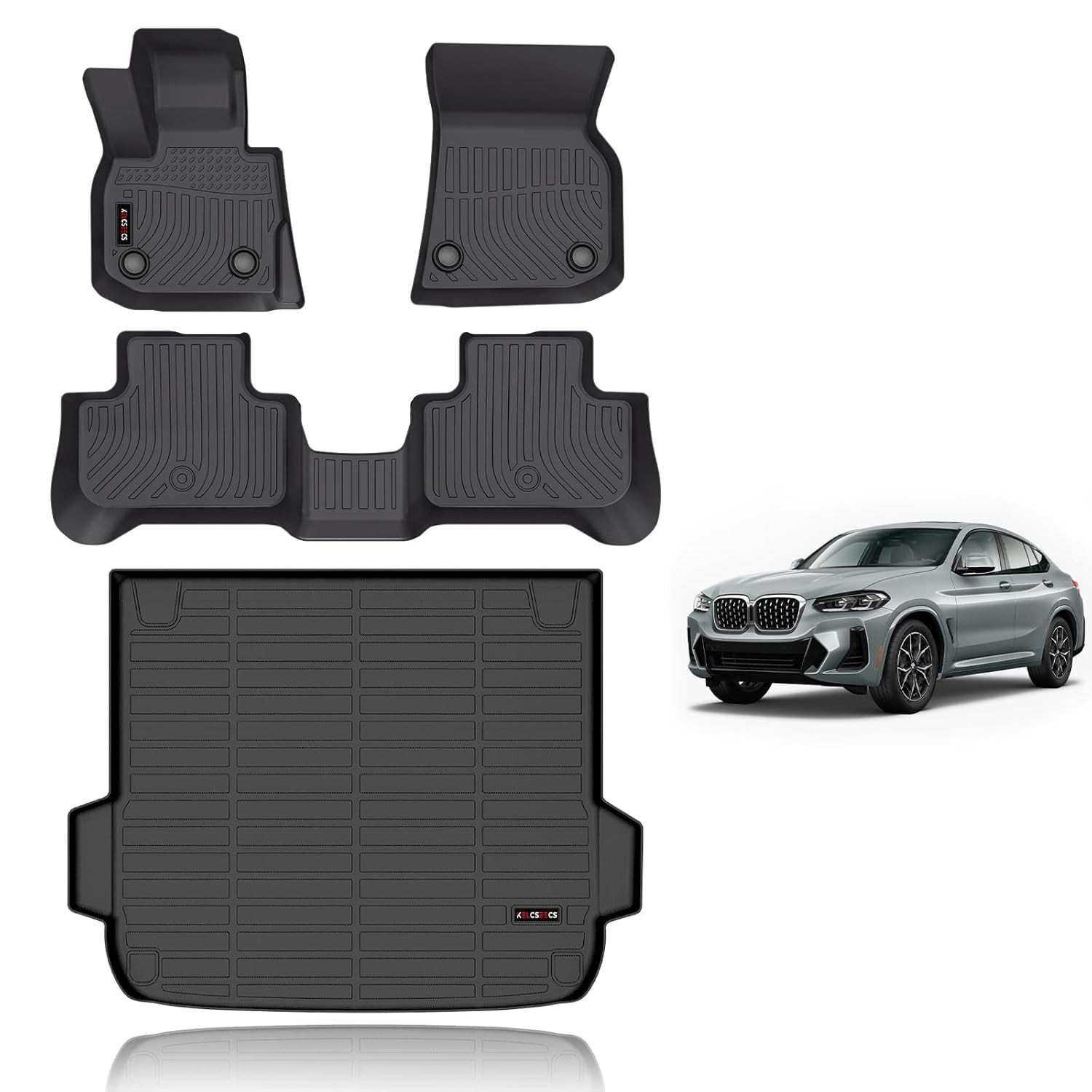Tapetes KELCSEECS para BMW X4 (2019-2025): Proteção Total All-Weather e Forro de Carga Personalizado