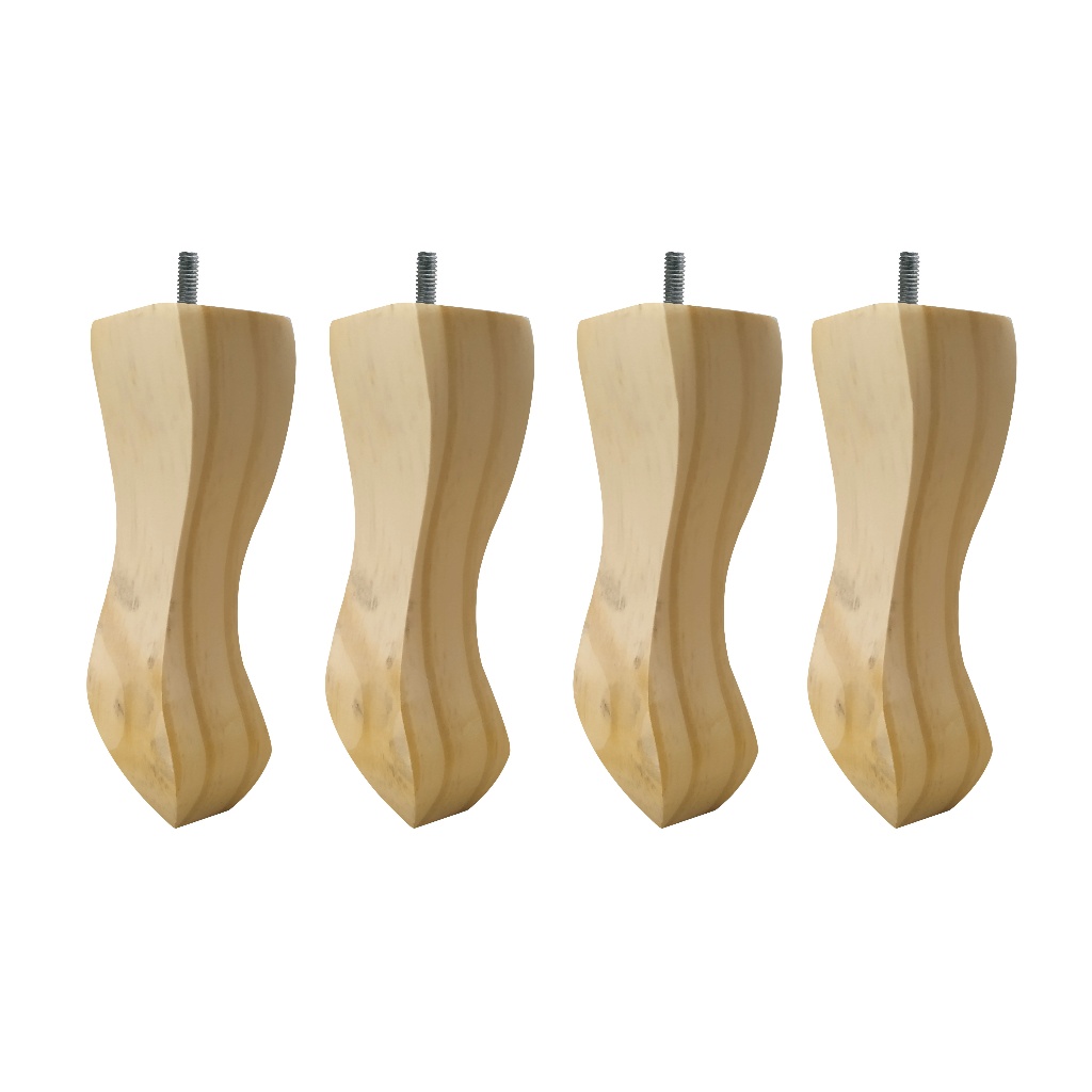 Pés Retrô: Kit Elegante em Eucalipto Natural