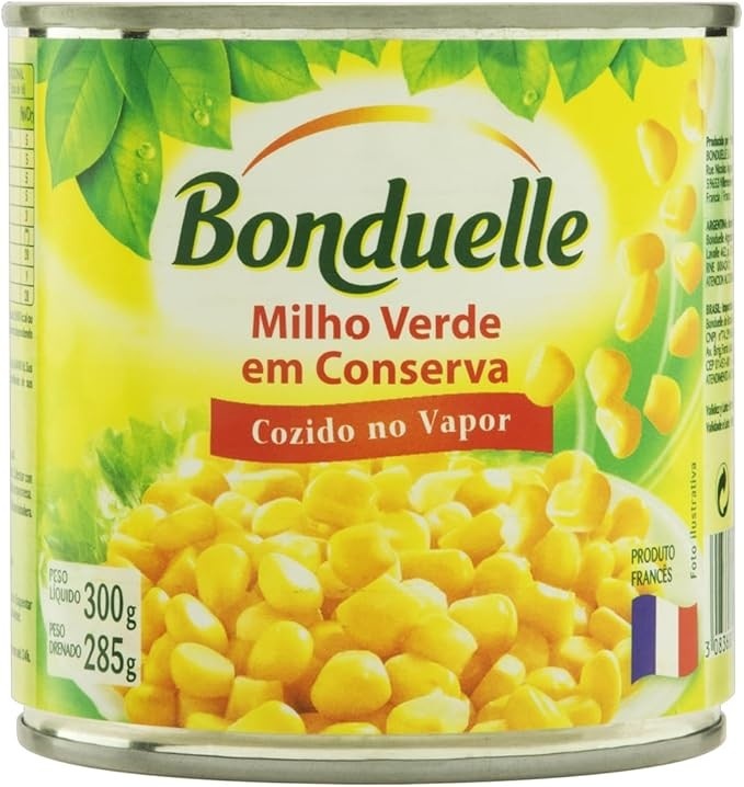 Bonduelle Milho Verde Em Conserva Lata Peso Líquido 300 G