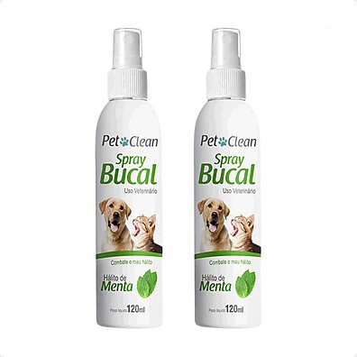 Pet Clean Menta: Kit 2 Spray Bucal para um Hálito Fresco!