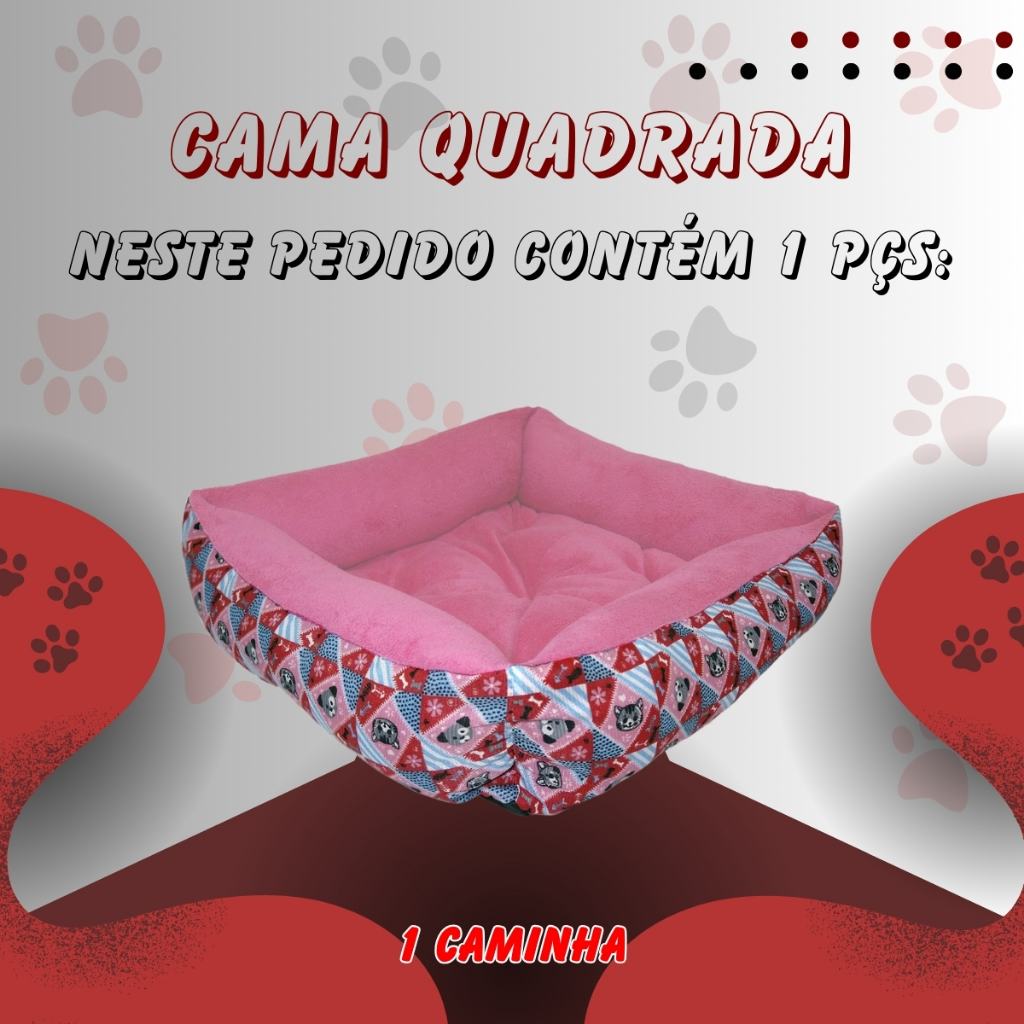 Caminha Pet Quadrada 68x68cm: Conforto e Qualidade para seu Pet