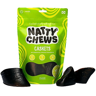 Petisco Cão Casco Bovino Natty Chews – Higiene Bucal e Diversão Duradoura