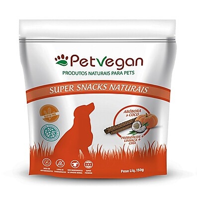 Petisco Vegano para Cães: Abóbora & Coco 150g