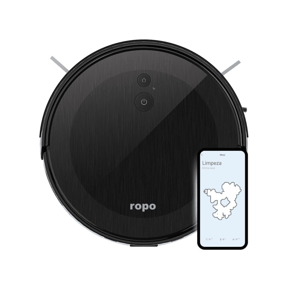 Robô Aspirador Ropo Smart Pet - Limpeza Inteligente para Ambientes com Pets