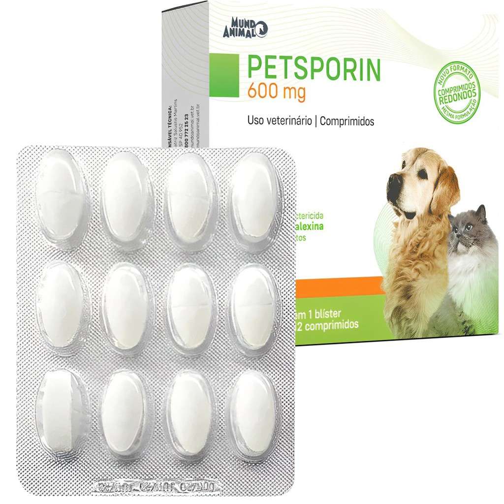 Petsporin 600mg: Antibiótico para Cães e Gatos
