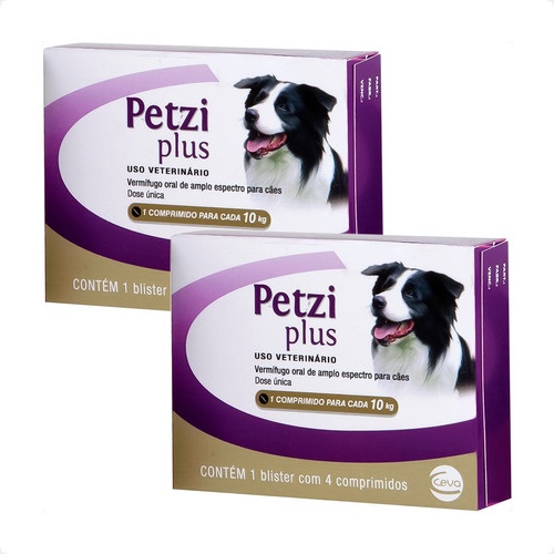 Petzi Plus Ceva: Vermífugo para Cães (5-10kg)