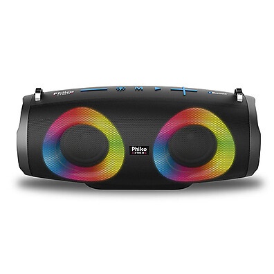 Philco PBS45BT: Caixa de Som Bluetooth 40W com Bateria e Flash Lights