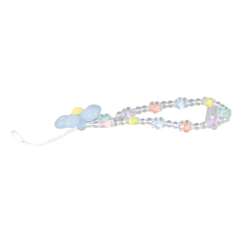 Phone Strap de Miçangas Transparente: Estilo e Segurança Anti-Queda