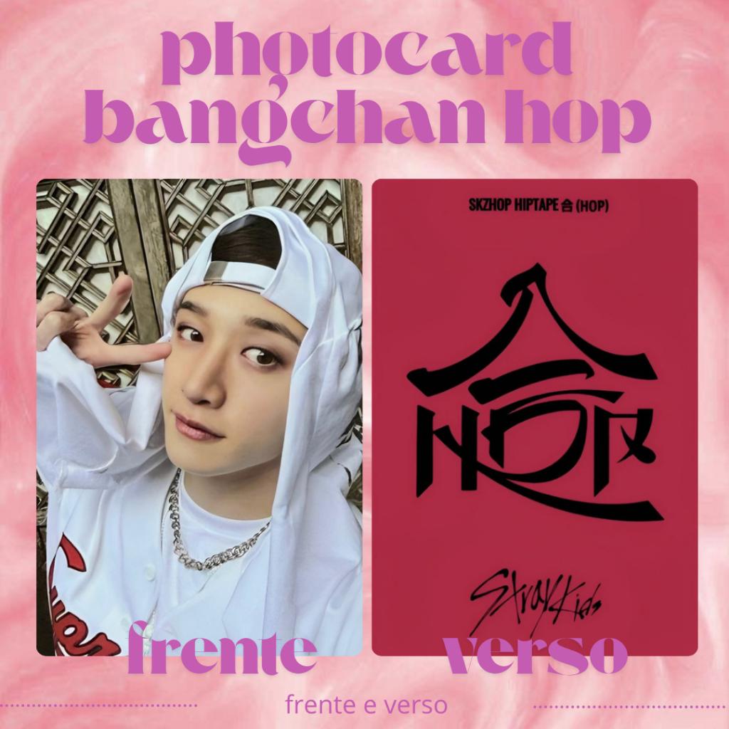 Photocard Fanmade Bangchan Stray Kids: Frente e Verso ou Apenas Verso
