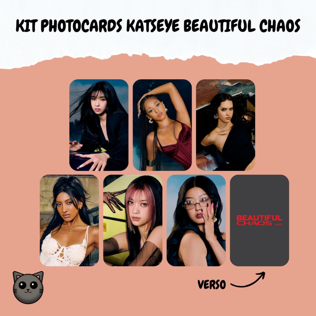 photocards-katseye-beautiful-chaos-seu-kit-exclusivo