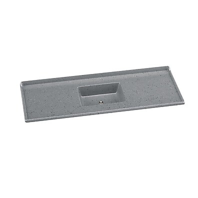 Pia Sintética Cinza 150x55cm: Design Moderno e Resistência para Sua Cozinha