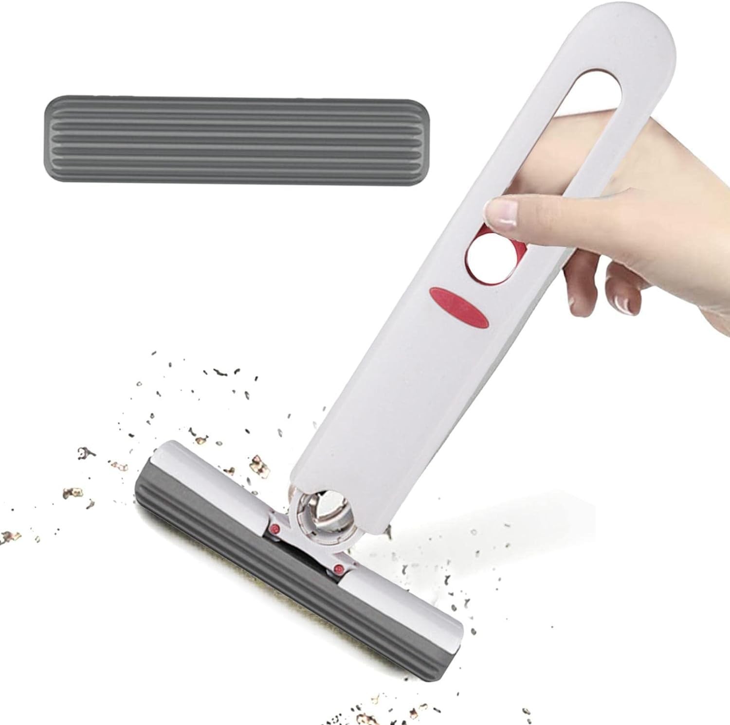 Mini Mop Rodo Premium FastJoy 180° - Limpeza Inteligente para Pias, Box, Janelas e Carros