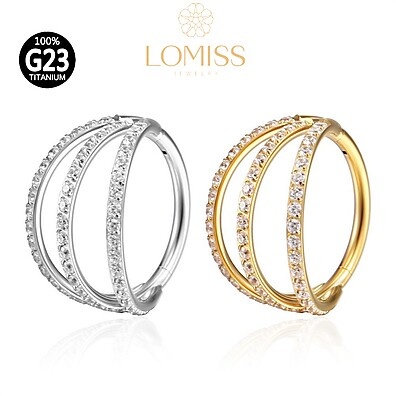 Piercing Argola Titânio com Zircônia – Elegância e Conforto