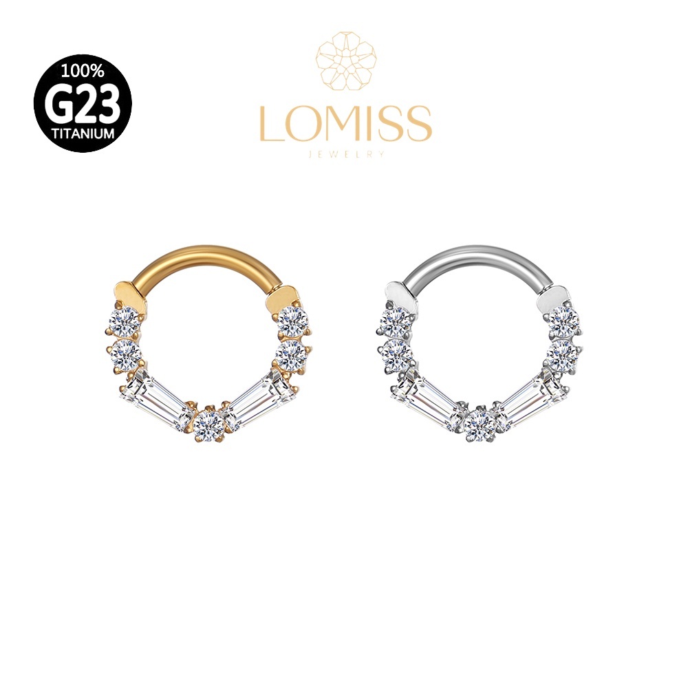 Piercing Argola Titânio PVD Zircônia: Elegância e Segurança